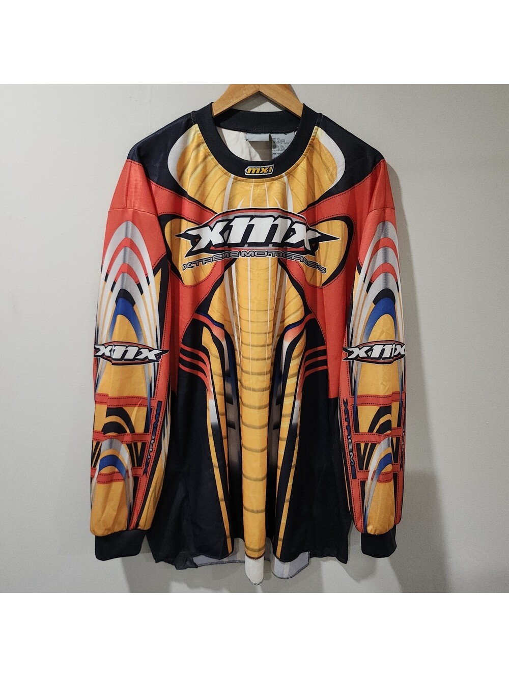Vintage Y2K XMX Xtreme Motocross Jersey Shirt Racing BMX Skate Sport Mens XL